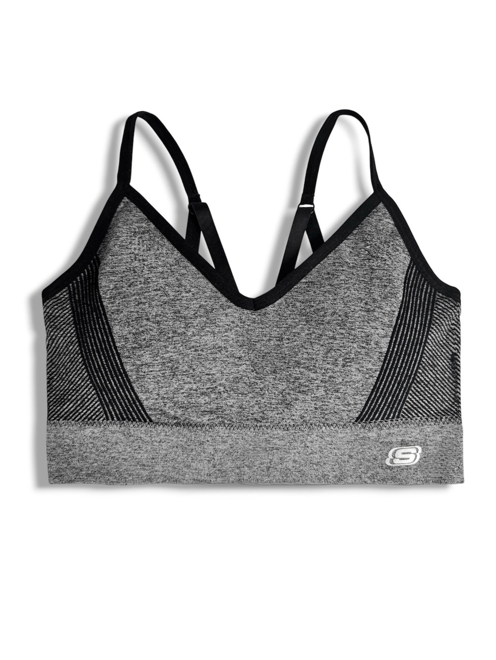 Skechers Studio Seamless Sports Bra Cami Padded Gray